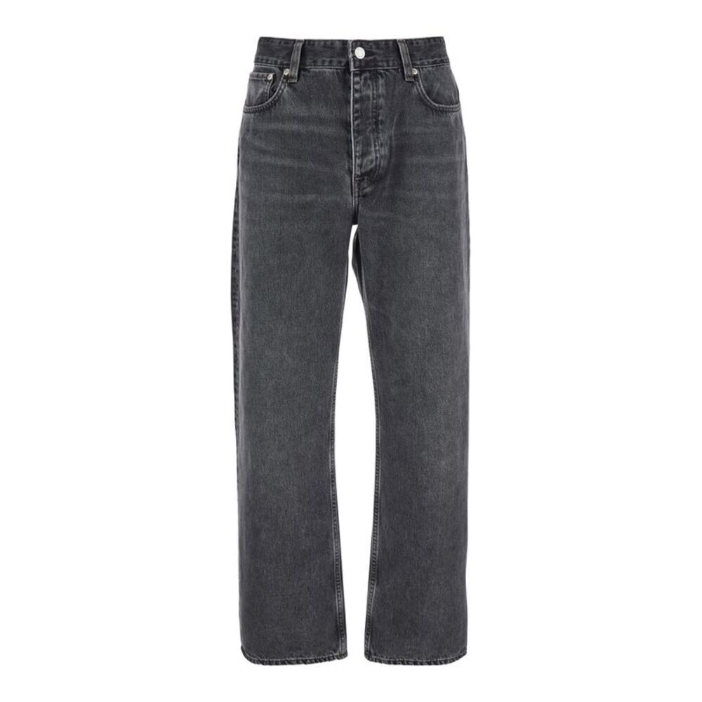 Won Hundred Men Black Denim Jeans With Belt Loops For Men